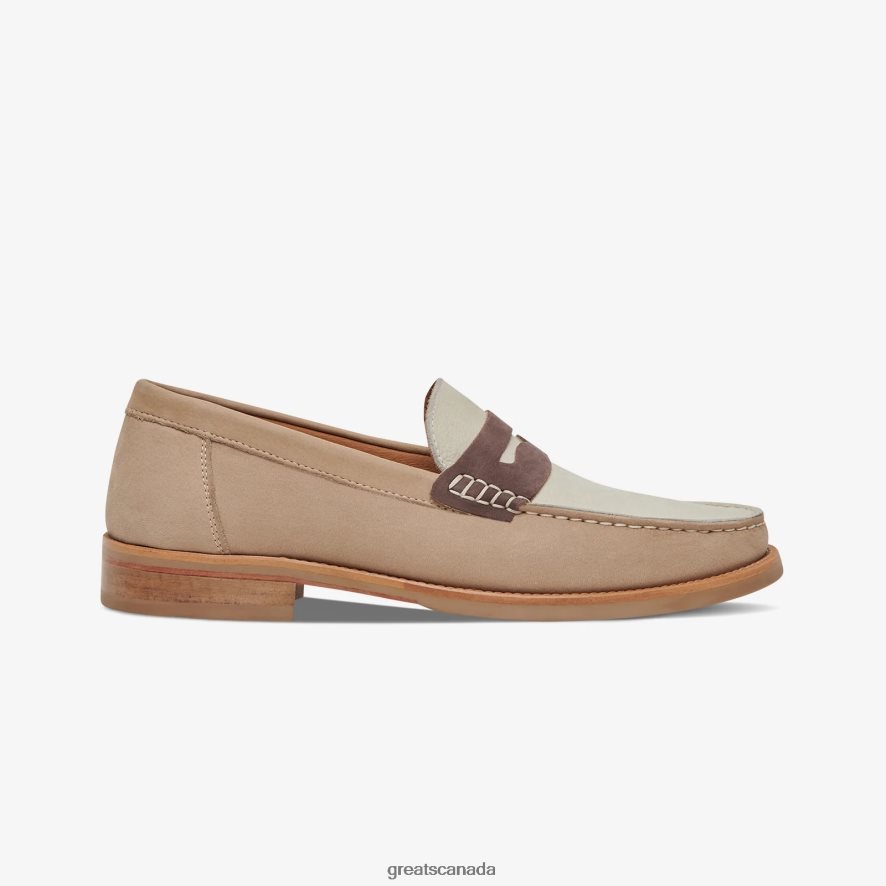 GREATS The Essex Penny Loafer V0PV76 Shoes Sand Multi V0PV76 GREATS Sneakers Canada Special Design Step into our world of GREATS sneakers